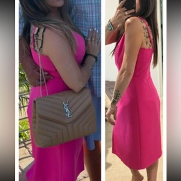 Gianni Bini -Size 4- Hot Pink Dress - Picture 2 of 5